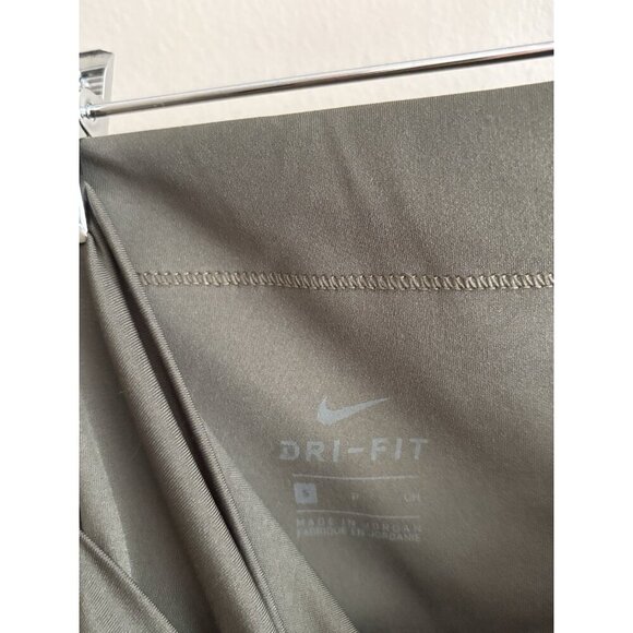 Nike Leggings Cross Front Small Green Stirrups Pull On Stretch Yoga Logo - Picture 5 of 10